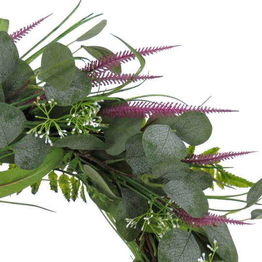 22" Eucalyptus & Lavender Wreath